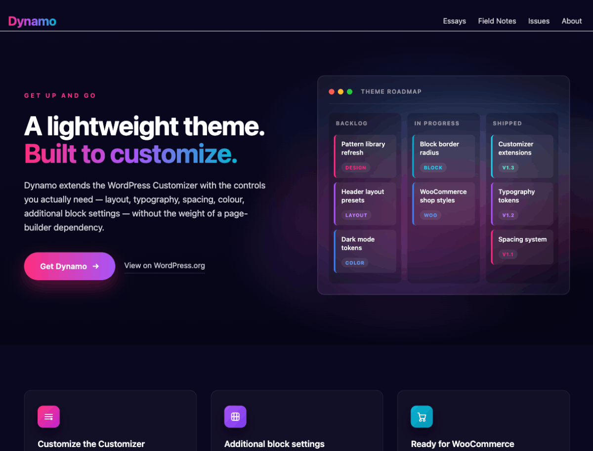 dynamo theme